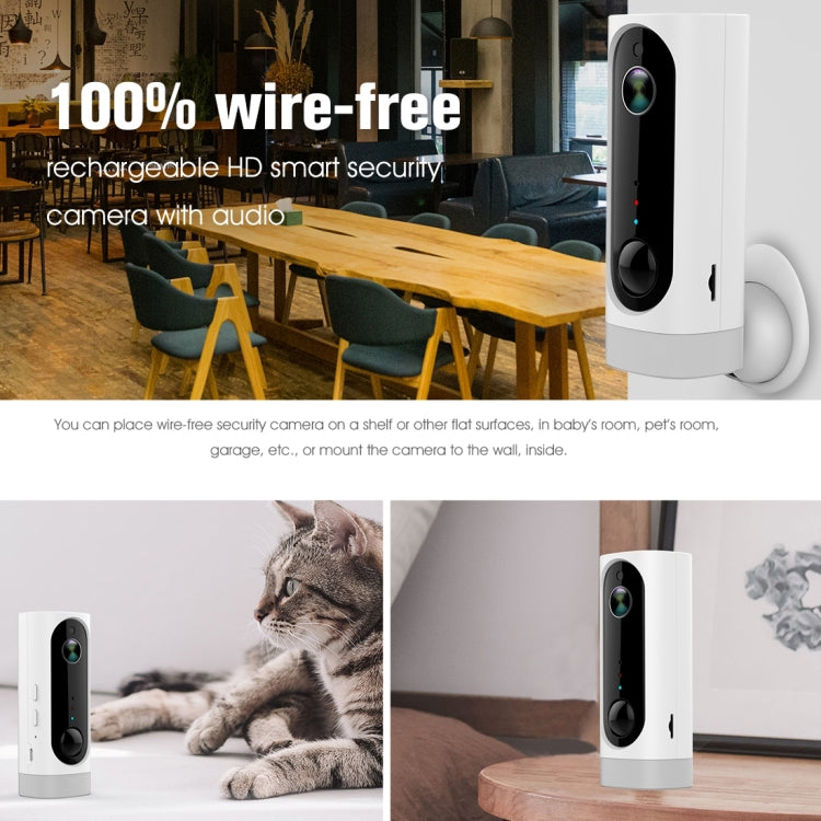 A1 WiFi Wireless 720P IP Camera, Support Night Vision / Motion Detection / PIR Motion Sensor, Two-way Audio, Built-in 3000mAh Rechargeable Battery, A1