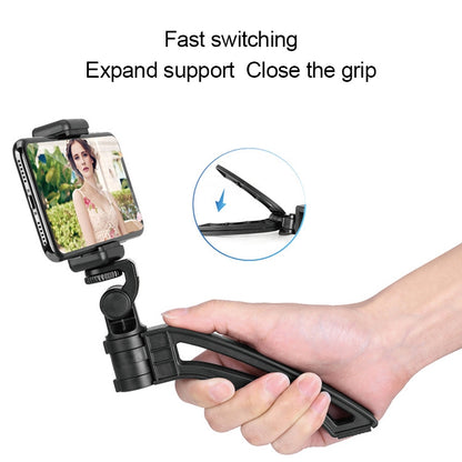 APEXEL Portable Handheld Lazy Live Broadcast Desktop Folding Universal Bluetooth Tripod Phone Holder