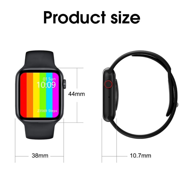 W26 1.75 inch IPS Color Screen Smart Watch, IP68 Waterproof, Support Temperature Monitoring/Heart Rate Monitoring/Blood Pressure Monitoring/Sleep Monitoring
