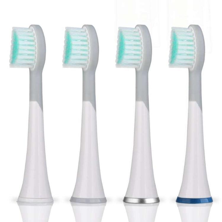 4 PCS Toothbrush Heads and Caps for Mornwell D01/D02 Electric Toothbrushes, Black D902, White D901