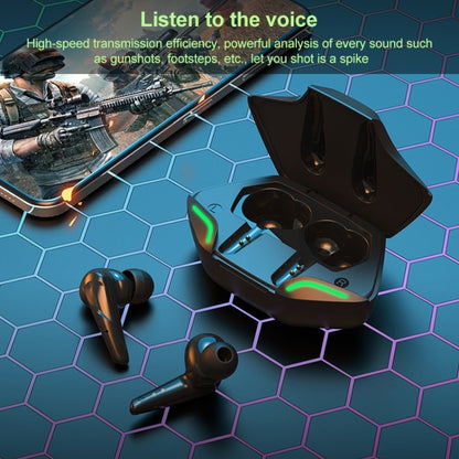 TWS-G11 Bluetooth 5.0 Low Latency TWS Stereo Gaming Earphone with Cool LED
