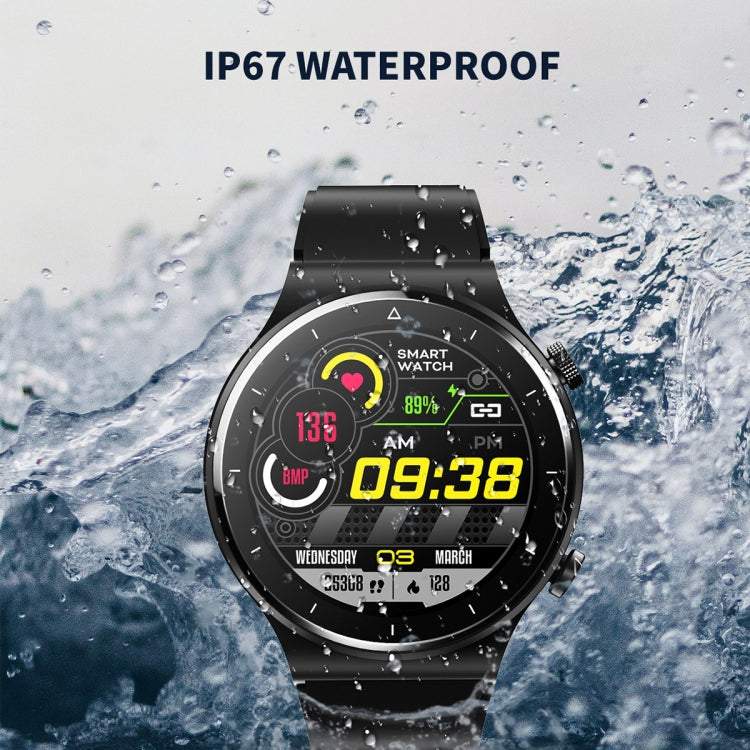 N58 IP67 1.28 inch  Touch Color Screen Smart Watch, Silicone Strap, Silicone