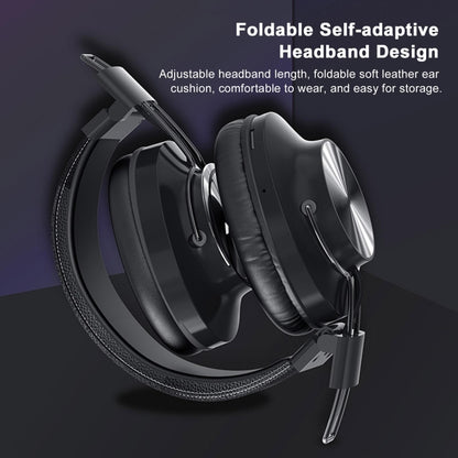 S4000 Foldable Wireless Stereo Music Headset with Mic 3.5mm AUX-in / TF Card / FM