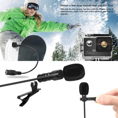 Yanmai R955 Mini Teaching Live Interview Wired Condenser Lavalier Lapel Microphone