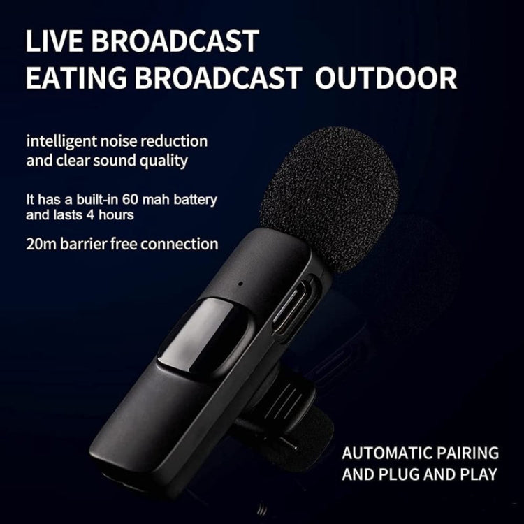 Wireless Lapel Microphones For Android Type C Device - Lavalier Microphone,Suitable For The YouTube | Facebook | Live Streaming | Interview Video | Tiktok