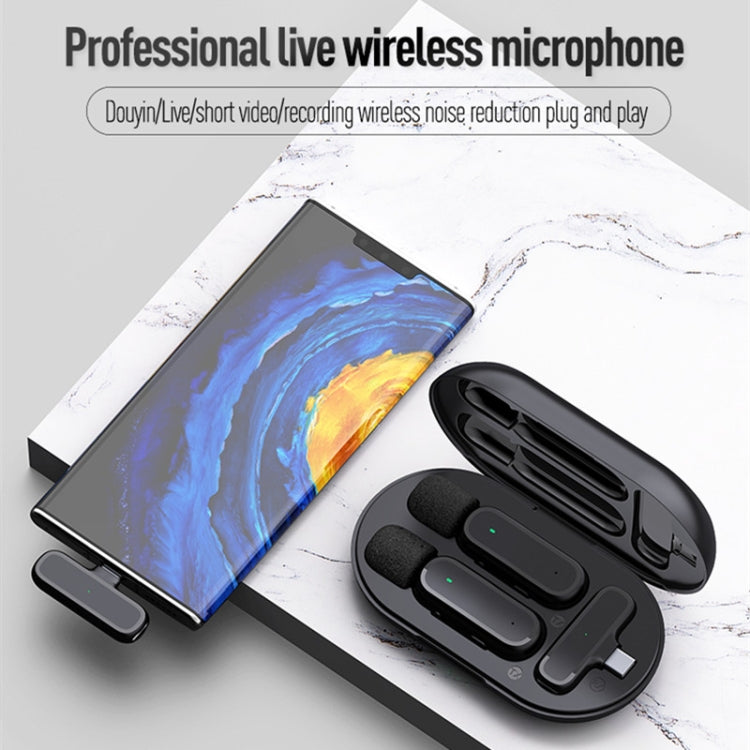 K61 Noise Cancelling Portable Wireless Lapel Microphone for Recording