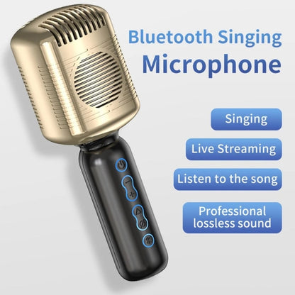 KM600 Wireless Microphone TWS Handheld Noise Reduction Smart Bluetooth-compatible Condenser Mic Music Player for Singing