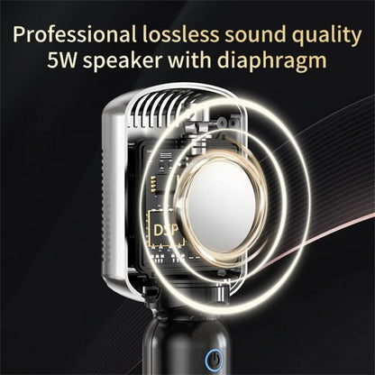 KM600 Wireless Microphone TWS Handheld Noise Reduction Smart Bluetooth-compatible Condenser Mic Music Player for Singing