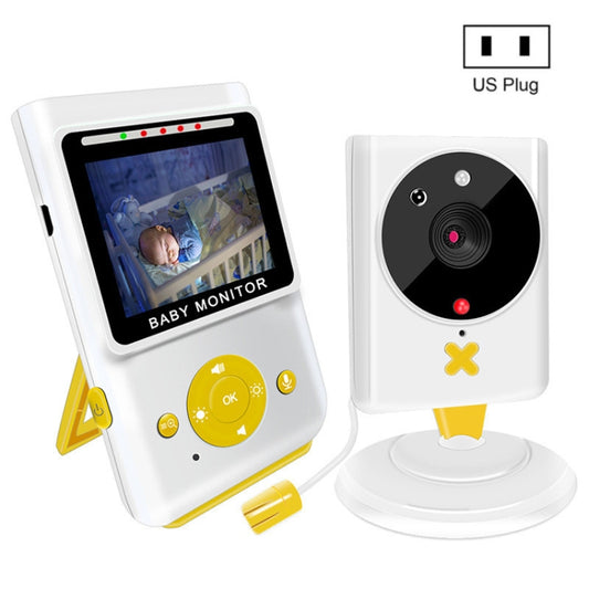 855P 2.4 inch Home Wireless Yellow Baby Monitor with Baby Surveillance Camera, 855P