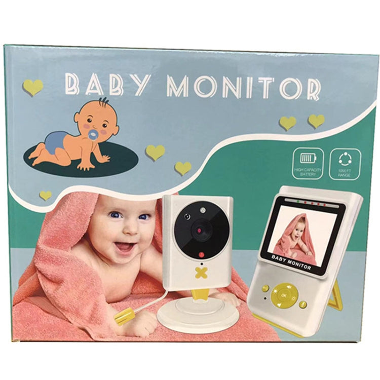 855P 2.4 inch Home Wireless Yellow Baby Monitor with Baby Surveillance Camera, 855P