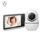 SM50 5 inch Baby Monitor 360-Degree Rotating Wireless Camera Night Vision Intercom Lullaby Monitor, SM50