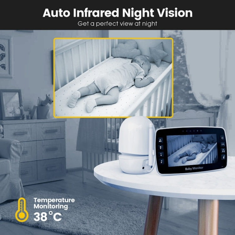 SM43A 4.3inch Color Display Night Vision Smart Zoom Baby Monitor Camera, M43A, SM43A