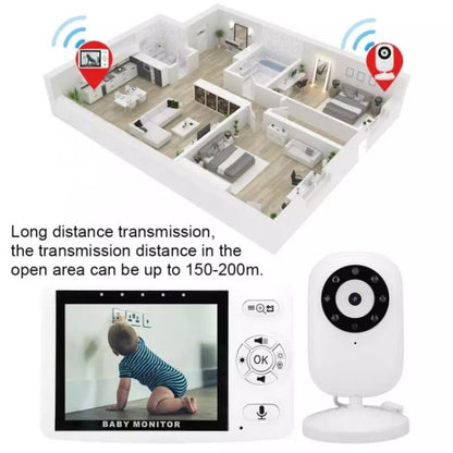 835P 3.5 inch Video Wireless Baby Monitor IR Night Vision Voice Security Camera, 835P