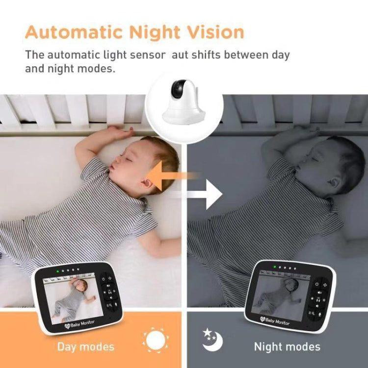 SM935 3.5 inch LCD Screen Wireless Video Baby Monitor Night Vision Two-Way Audio IP Camera, SM935