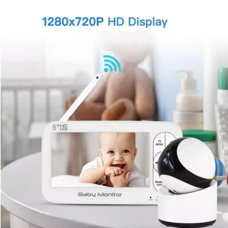 DY55A Built-in Lullabies Video Babyphone 5 inch Screen Digital Wireless Baby Monitor Camera, DY55A