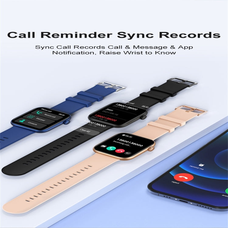 P59 2.01 inch Color Screen Smart Watch,Support Heart Rate Monitoring / Blood Pressure Monitoring / Blood Oxygen Monitoring