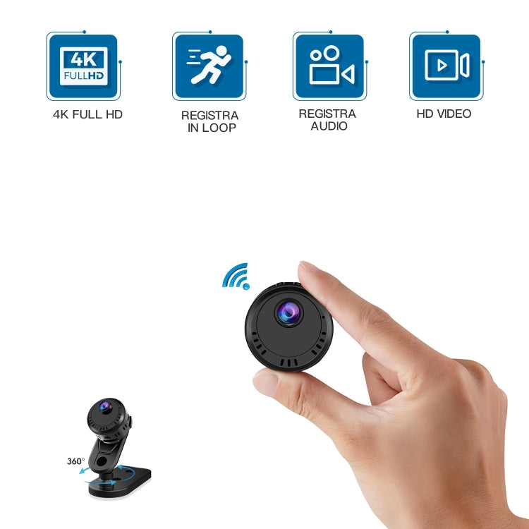 L28 4K HD  Mini Camera Wifi Wide Angle 140 Loop Recording Night Vision Camera, L28