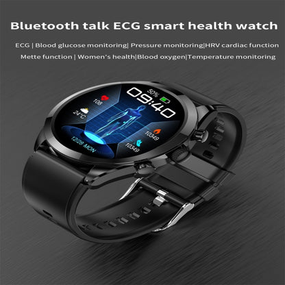 ET440 1.39 inch Color Screen Smart Silicone Strap Watch,Support Heart Rate / Blood Pressure / Blood Oxygen / Blood Glucose Monitoring