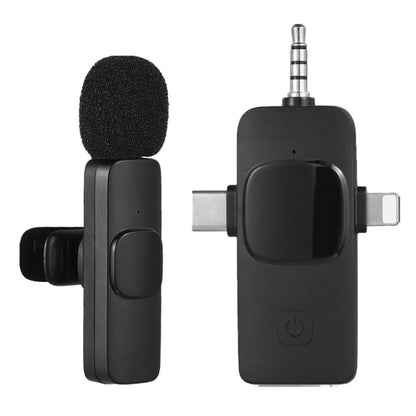 Wireless Lavalier Microphones for iPhone / Android, 2 in 1, 3 in 1