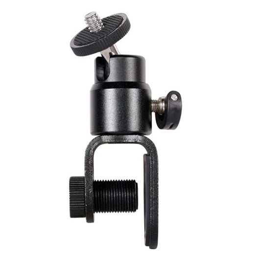 C038 For Live Broadcast Conference 1/4 Screw Aluminum Alloy Laptop Monitor Clip Fill Light Holder