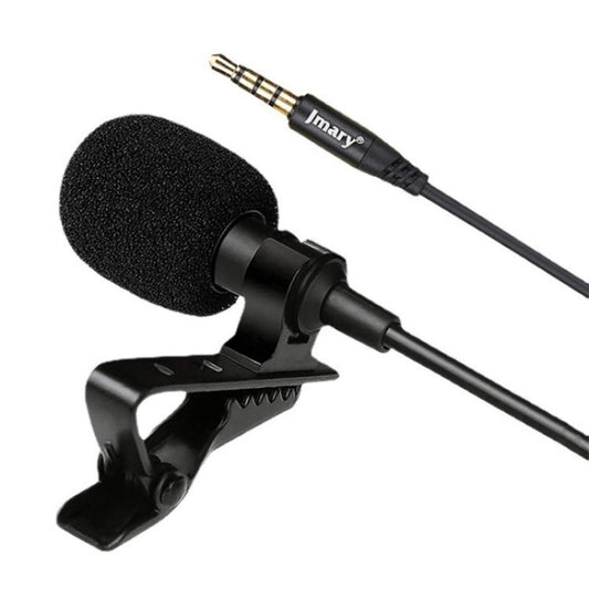 JMARY MC-R1 Phone Laptop Recording Interview Lavalier Mic 3.5mm Mini Microphone