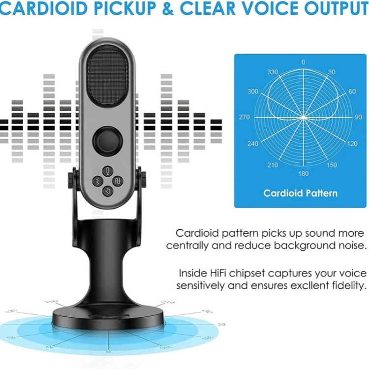 JMARY MC-PW7 USB Desktop Cardioid Noise Reduction Microphone, MC-PW7