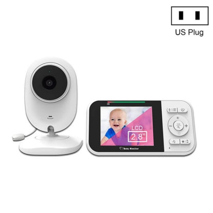 Temperature Detection 2 Way Voice Baby Security Video Camera 2.8-inch LCD Baby Monitor, 218