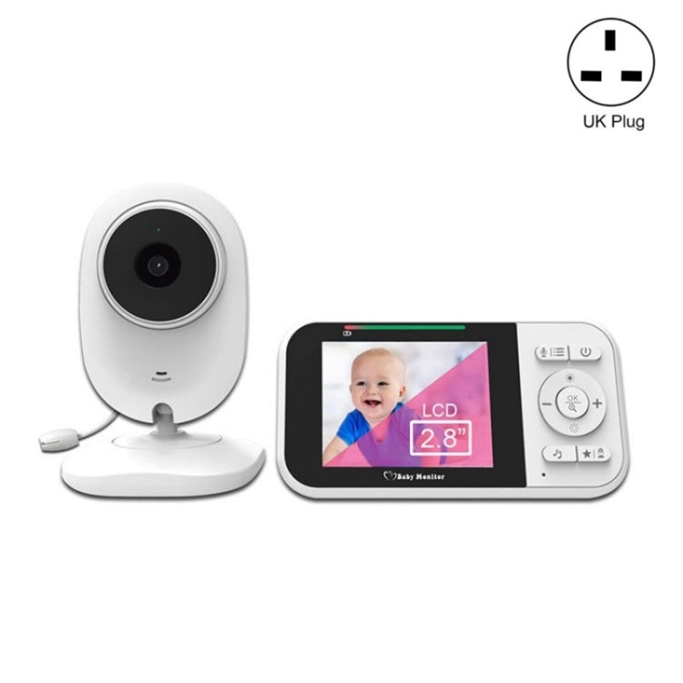 Temperature Detection 2 Way Voice Baby Security Video Camera 2.8-inch LCD Baby Monitor, 218