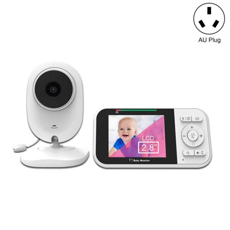 Temperature Detection 2 Way Voice Baby Security Video Camera 2.8-inch LCD Baby Monitor, 218