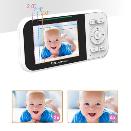 Temperature Detection 2 Way Voice Baby Security Video Camera 2.8-inch LCD Baby Monitor, 218