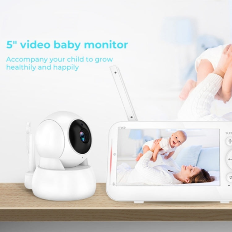 Infrared Night Vision Two-way Intercom Baby Monitor 5-inch Wireless Digital Monitor, 960