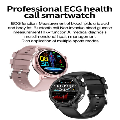 ET470 1.39 inch Color Screen Smart Watch Silicone Strap, Support Bluetooth Call / ECG