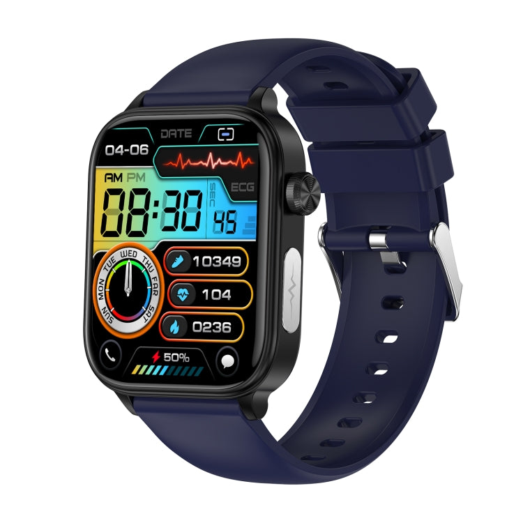 ET570 1.96 inch Color Screen Smart Watch Silicone Strap, Support Bluetooth Call / ECG