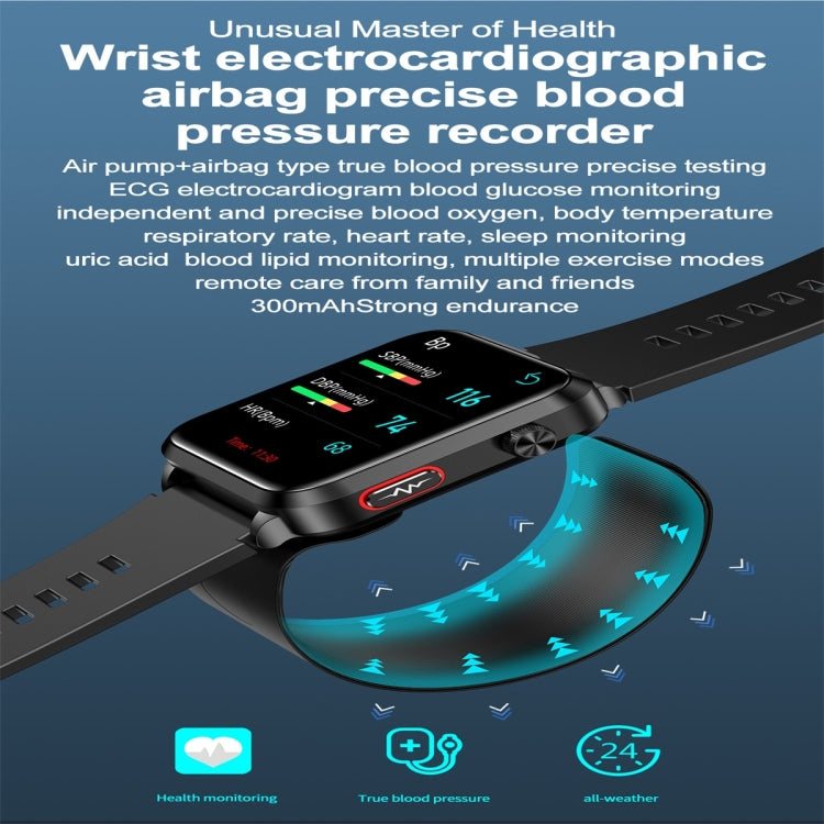 S11 1.92 inch Color Screen Smart Watch, Support Air Pump + Balloon Type Accurate Blood Pressure Testing / ECG
