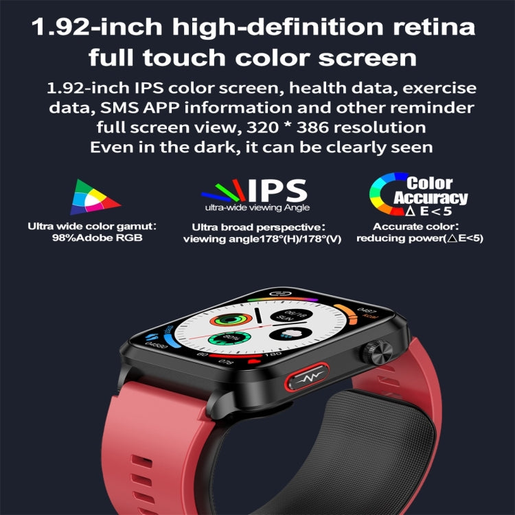 S11 1.92 inch Color Screen Smart Watch, Support Air Pump + Balloon Type Accurate Blood Pressure Testing / ECG