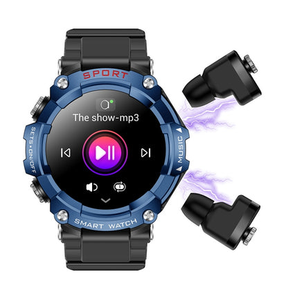 T96 1.52 inch Amoled Screen 2 in 1 Bluetooth Earphone Smart Watch