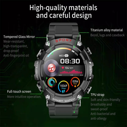 T96 1.52 inch Amoled Screen 2 in 1 Bluetooth Earphone Smart Watch