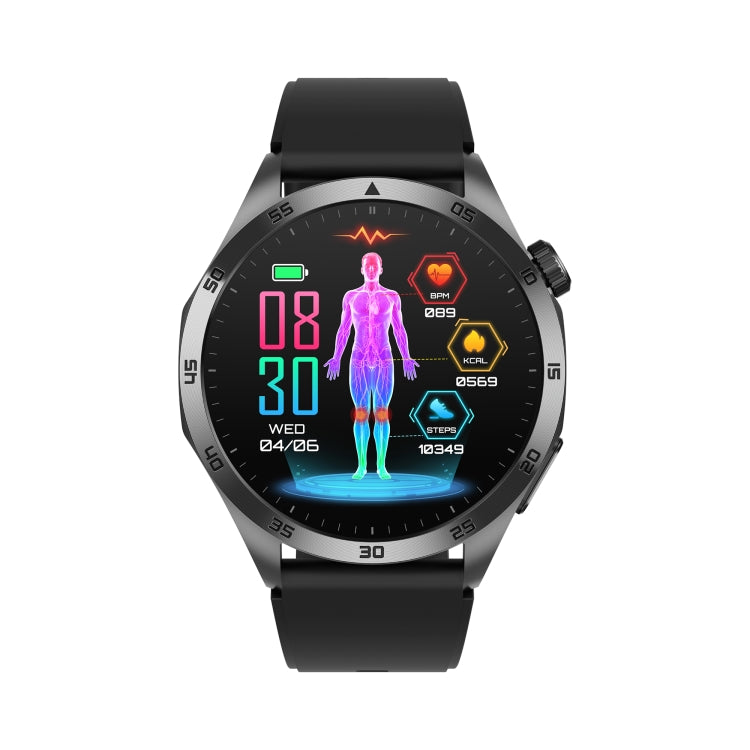 ET485 1.43 inch Color Screen Smart Watch Silicone Strap, Support Bluetooth Call / Micro-physical Examination