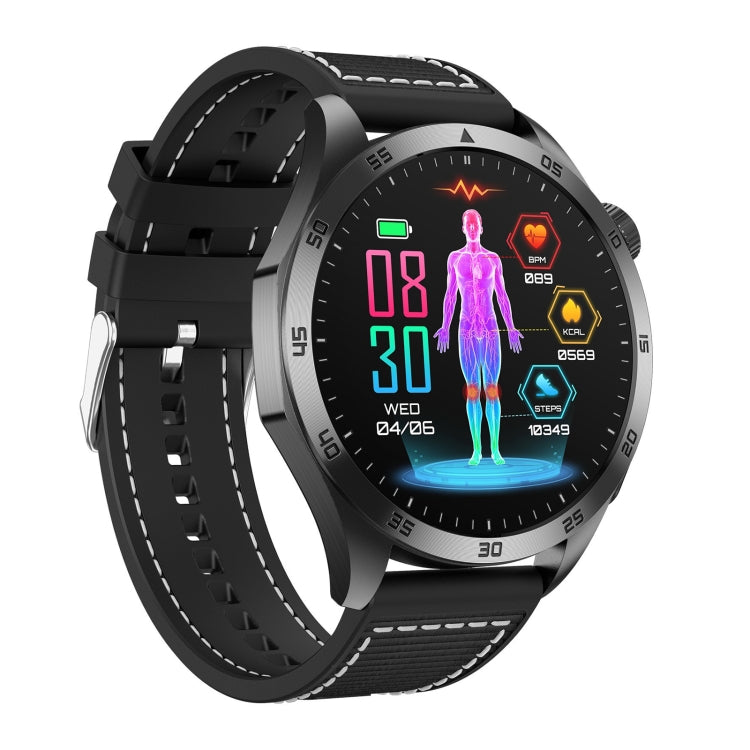 ET485 1.43 inch Color Screen Smart Watch Nylon Strap, Support Bluetooth Call / ECG