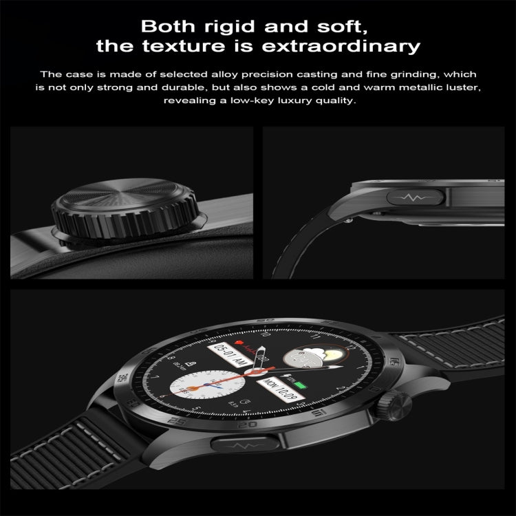 ET485 1.43 inch Color Screen Smart Watch Nylon Strap, Support Bluetooth Call / ECG