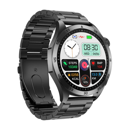 ET485 1.43 inch Color Screen Smart Watch Steel Strap, Support Bluetooth Call / ECG