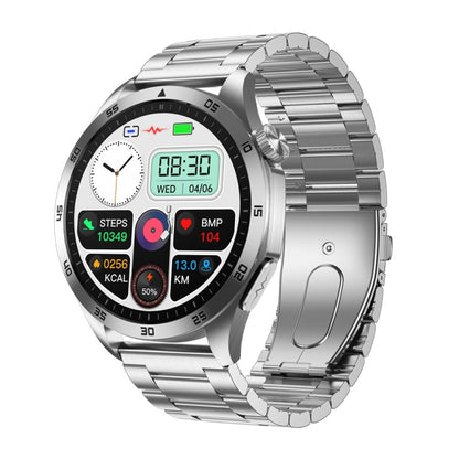 ET485 1.43 inch Color Screen Smart Watch Steel Strap, Support Bluetooth Call / ECG