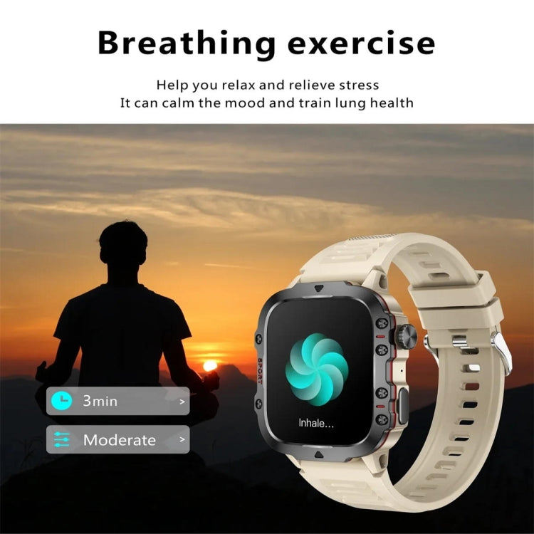 QX11 1.96 inch Color Screen Smart Watch Silicone Strap Support Bluetooth Call