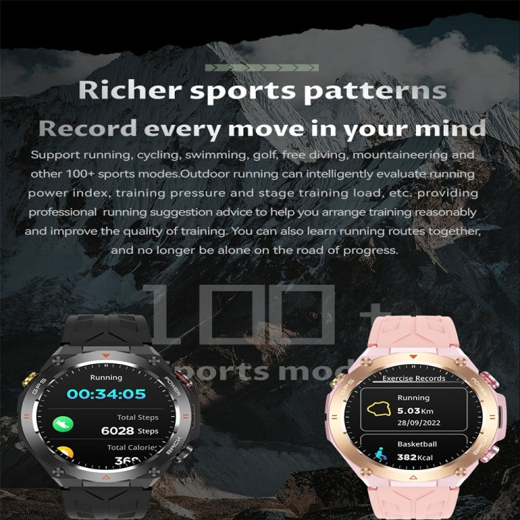 KC82 1.45 inch Color Screen Smart Watch, Support Bluetooth Call / Health Monitoring