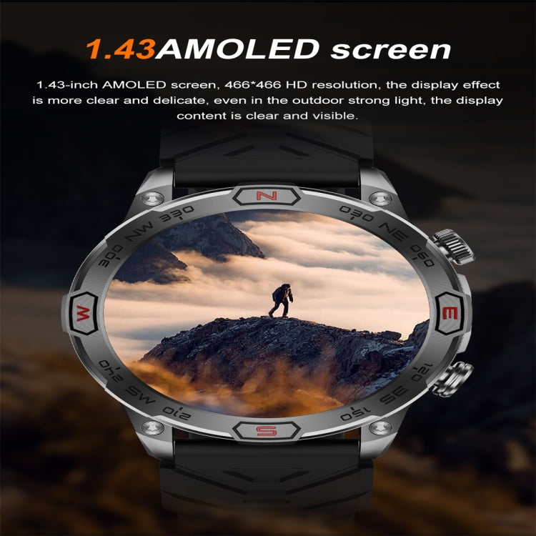 KC86 1.43 inch Color Screen Smart Watch, Support Bluetooth Call / Health Monitoring