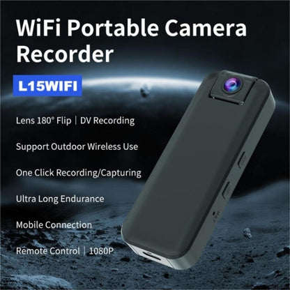 L15WIFI HD Infrared Night Vision Outdoor Sports Video Recording Camera DV Rotatable Lens