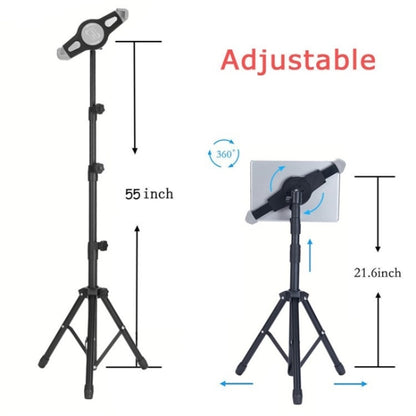 XWJ-LP002 For 7.9-12 inch Tablet Portable 360 Degree Rotation  Aluminum Alloy Tripod, XWJ-LP002