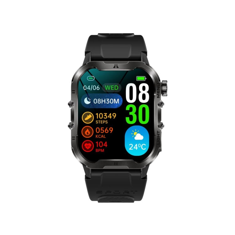 T26 1.96 inch Color Screen Smart Watch, Support Bluetooth Call / Health Monitoring