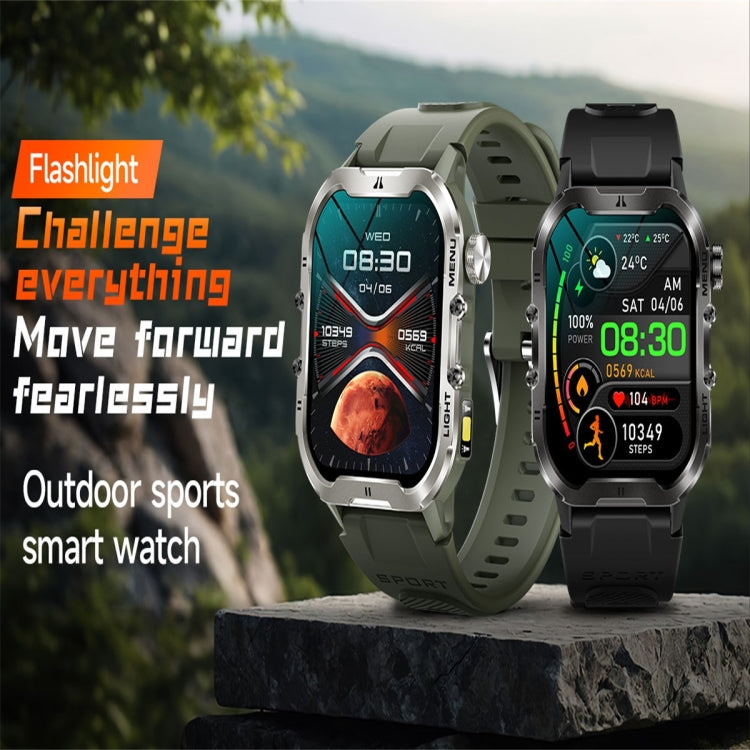 T26 1.96 inch Color Screen Smart Watch, Support Bluetooth Call / Health Monitoring