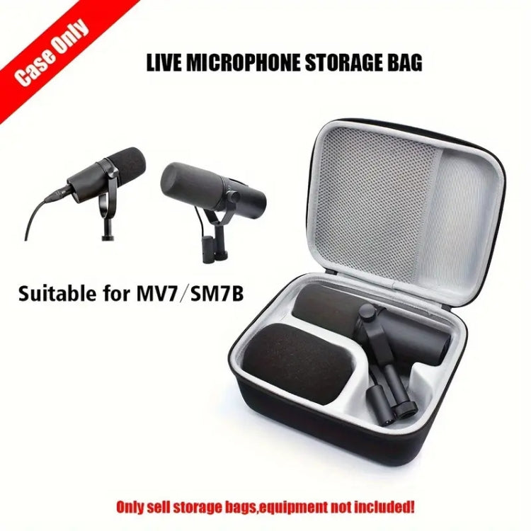 For Shure SM7B / MV7 / MV7X Outdoor Travel Hard Shell Storage Bag